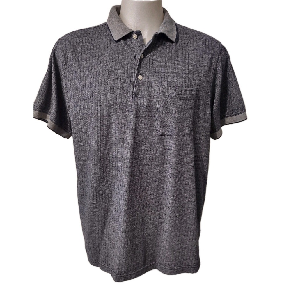 MunsingWear Polo Shirt Mens Size XL Short Sleeve Collared Rugby Golf Pocket Blue